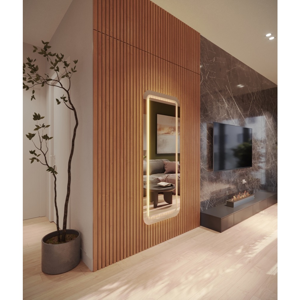 Espelho LED jateado - imagem 2